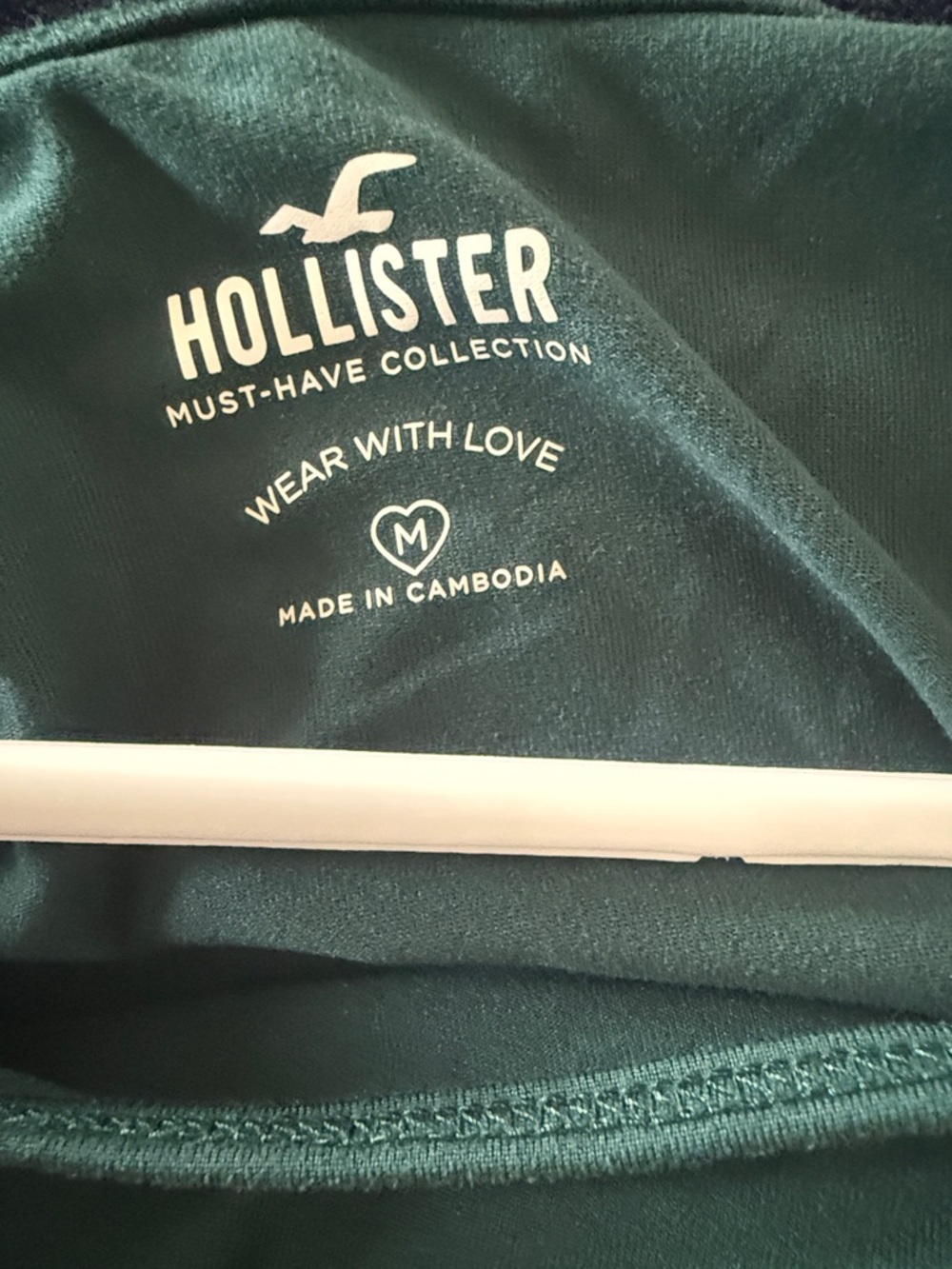 Hollister Scoop Neck Long Sleeve Top - Deep Teal - Picture 2 of 3